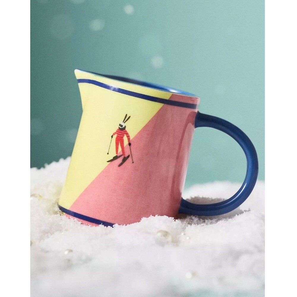 Anthropologie Après Ski Handpainted Stoneware Creamer New in Box